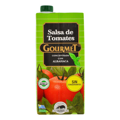 PULPA DE TOMATE GOURMET 1030G ALBAHACA PULPA DE TOMATE GOURMET 1030G ALBAHACA