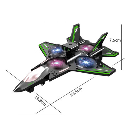 Avión Drone Jet Combate C/remoto Cámara Y 360° Luces Jug030210-m1