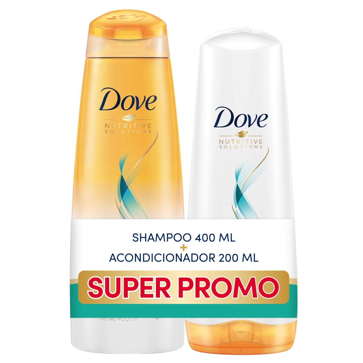 Pack Shampoo Y Acondicionador Dove Nutrición Oleo Micelar 400 ml + 200 ml 