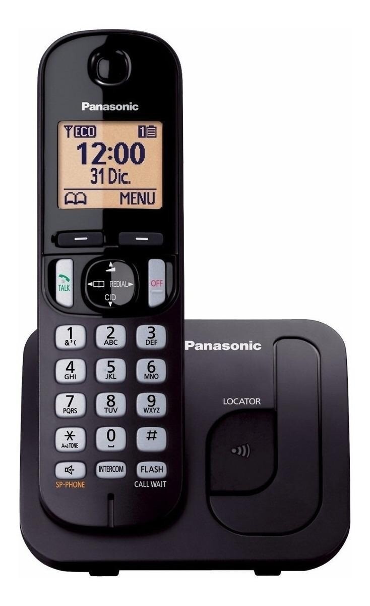 Teléfono Inalámbrico Panasonic Kx-tgc210 Negro 