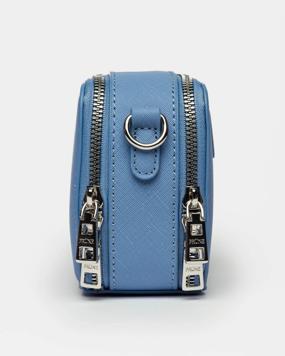 Bandolera New Penny en efecto cuero saffiano Coast Blue