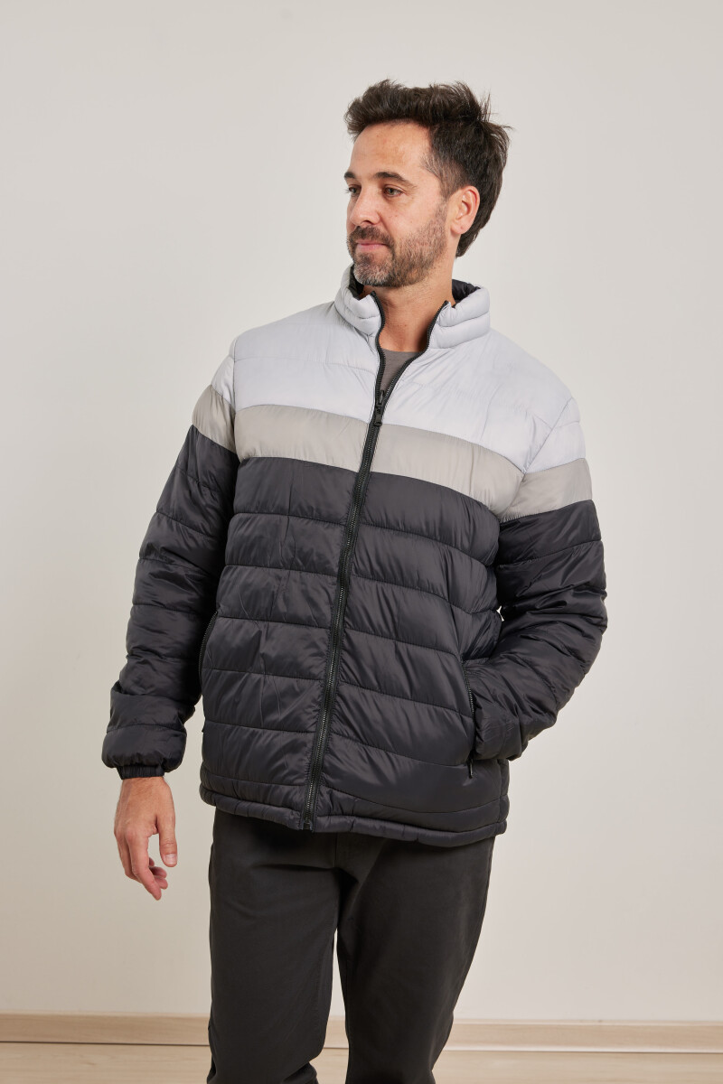 CAMPERA HARRINGTON URBAN - Gris/negro 