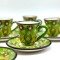 Set de café cerámica x6 Verde