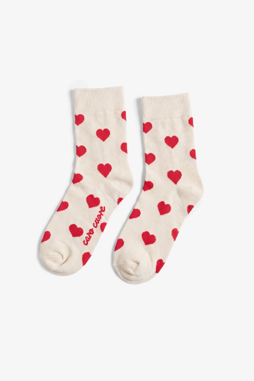 MEDIA LARGA HEARTS Off White