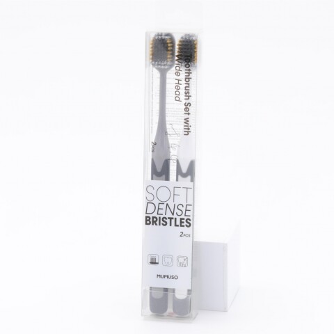 SET DE CEPILLOS DE DIENTES CON CABEZAL ANCHO (2 UDS) SET DE CEPILLOS DE DIENTES CON CABEZAL ANCHO (2 UDS)