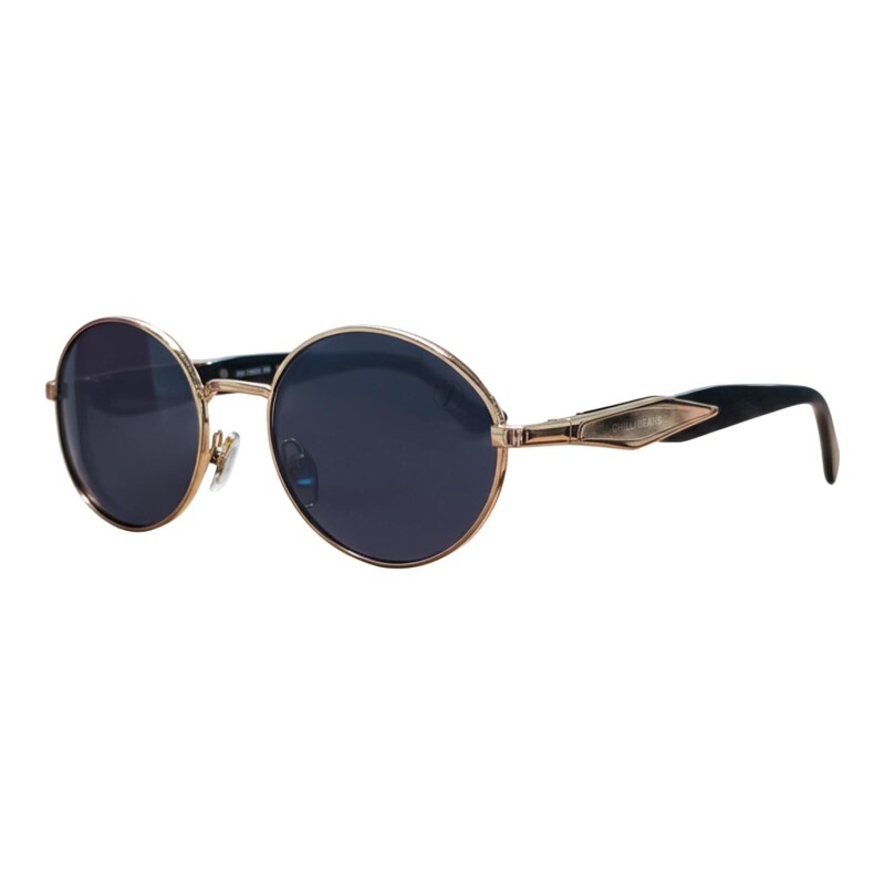 Lentes de Sol Chilli Beans Zaragoza Dorado - Negro