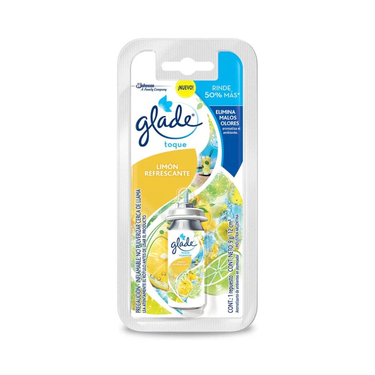 Repuesto Glade Toque - Limón Refrescante 