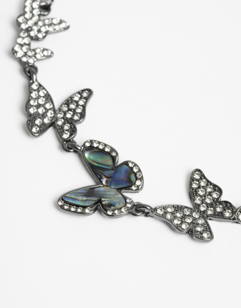 Collares Cortos Color Collar Corto Mariposas - Combinacion Multicolor