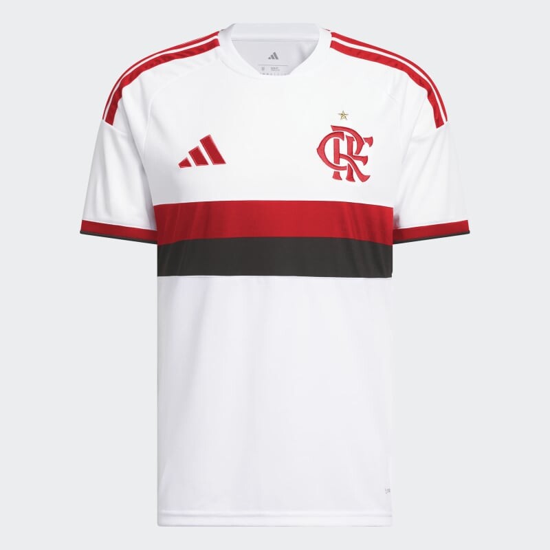 Camiseta Adidas Visitante CR Flamengo 26 Blanco