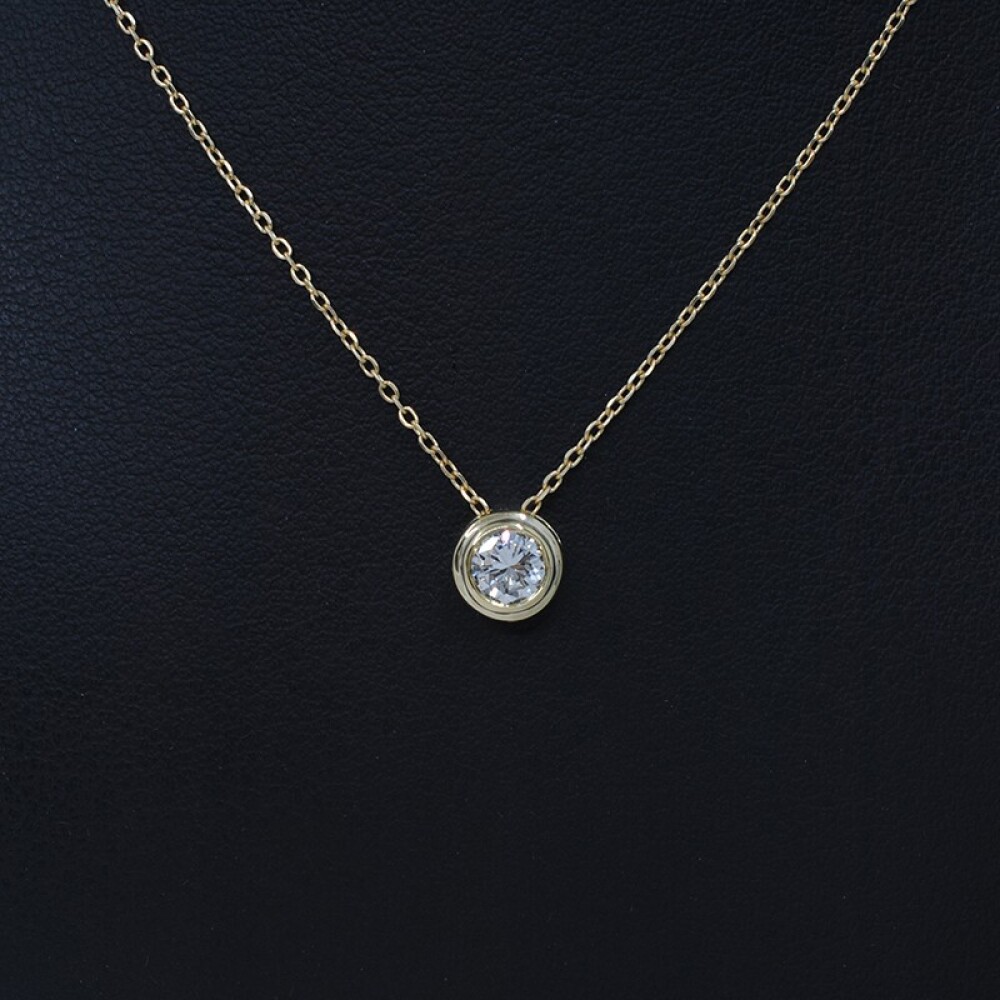 Dije En Oro 18K Amarillo Con Brillante Dije En Oro 18K Amarillo Con Brillante