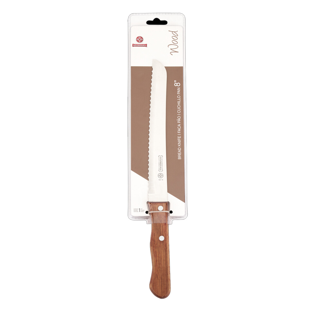 Cuchillo de pan 8´ - MARRON 