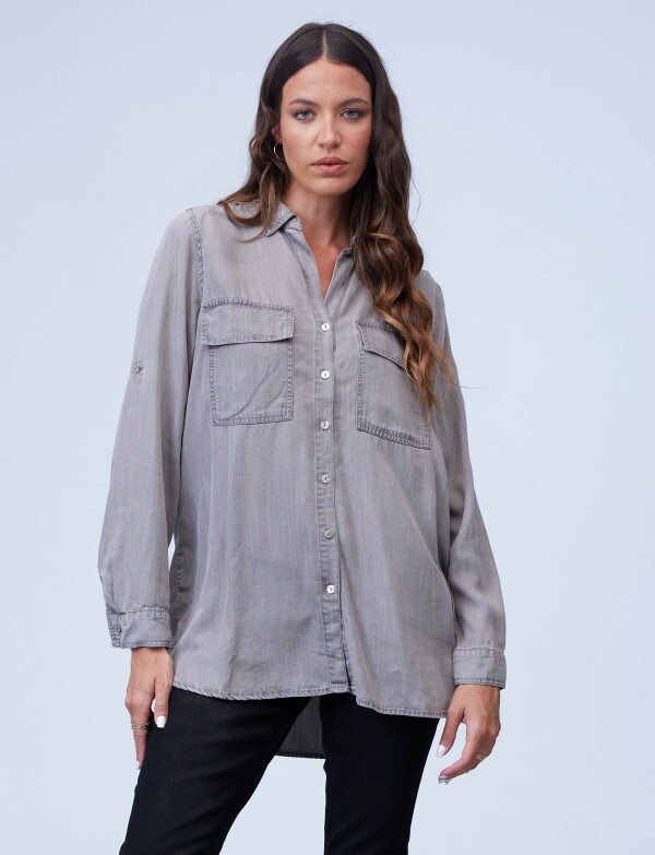 Camisa Tencel GRIS