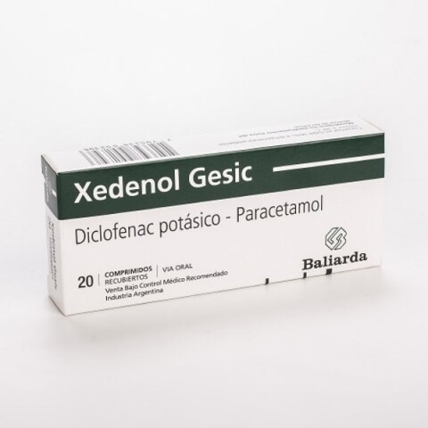 Xedenol Gesic 20 Comprimidos Xedenol Gesic 20 Comprimidos