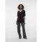 VMEDDIE 2/4 V-NECK PULLOVER GA EXC BLACK