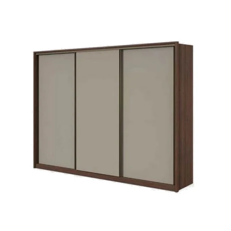 ROPERO 3 PUERTAS CON ESPEJO IMBUIA NATURALE OFF WHITE SPAZIO ROPERO 3 PUERTAS CON ESPEJO IMBUIA NATURALE OFF WHITE SPAZIO