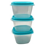 TUPPER CRISPER CUADRADO CHICO SET x3 TUPPER CRISPER CUADRADO CHICO SET x3