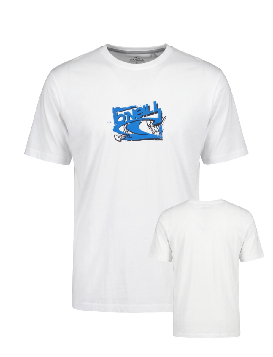 Remera O'Neill Brush Wave - Blanco 