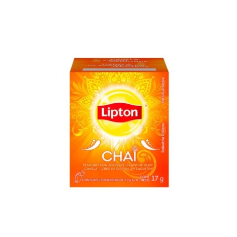 Lipton té caja x10 bolsitas Chai Gengibre, canela y clavo de olor