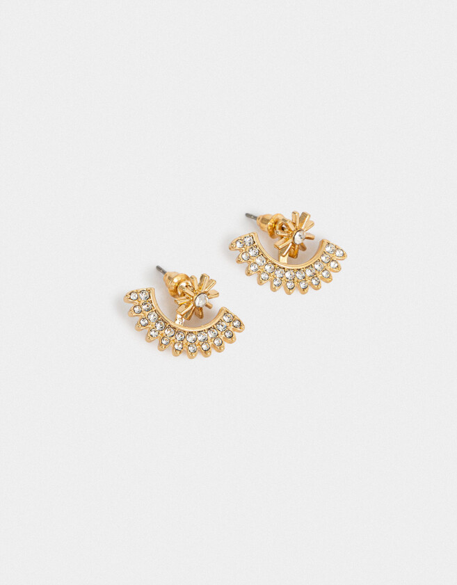 Aros Pasantes Con strass Aros Con Strass - Dorado