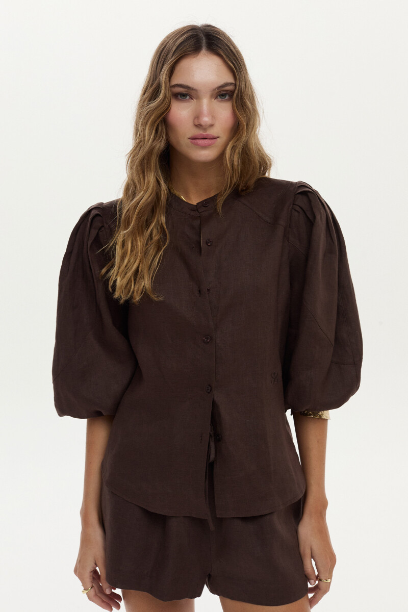 Camisa Eli Chocolate