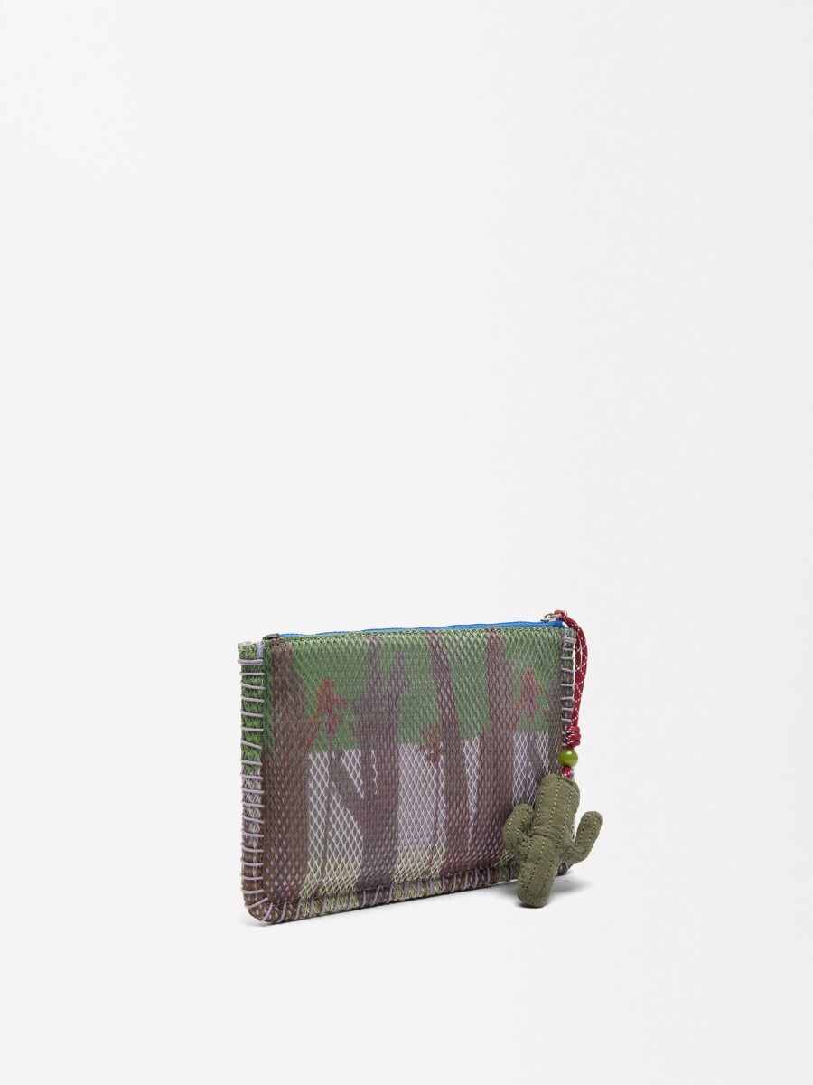 Bolso De Mano Sobre Con Estampado violeta