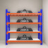 Estantería Metalica 4 Niveles Estante 800kg 2x2x60 Reforzada Estantería Metalica 4 Niveles Estante 800kg 2x2x60 Reforzada
