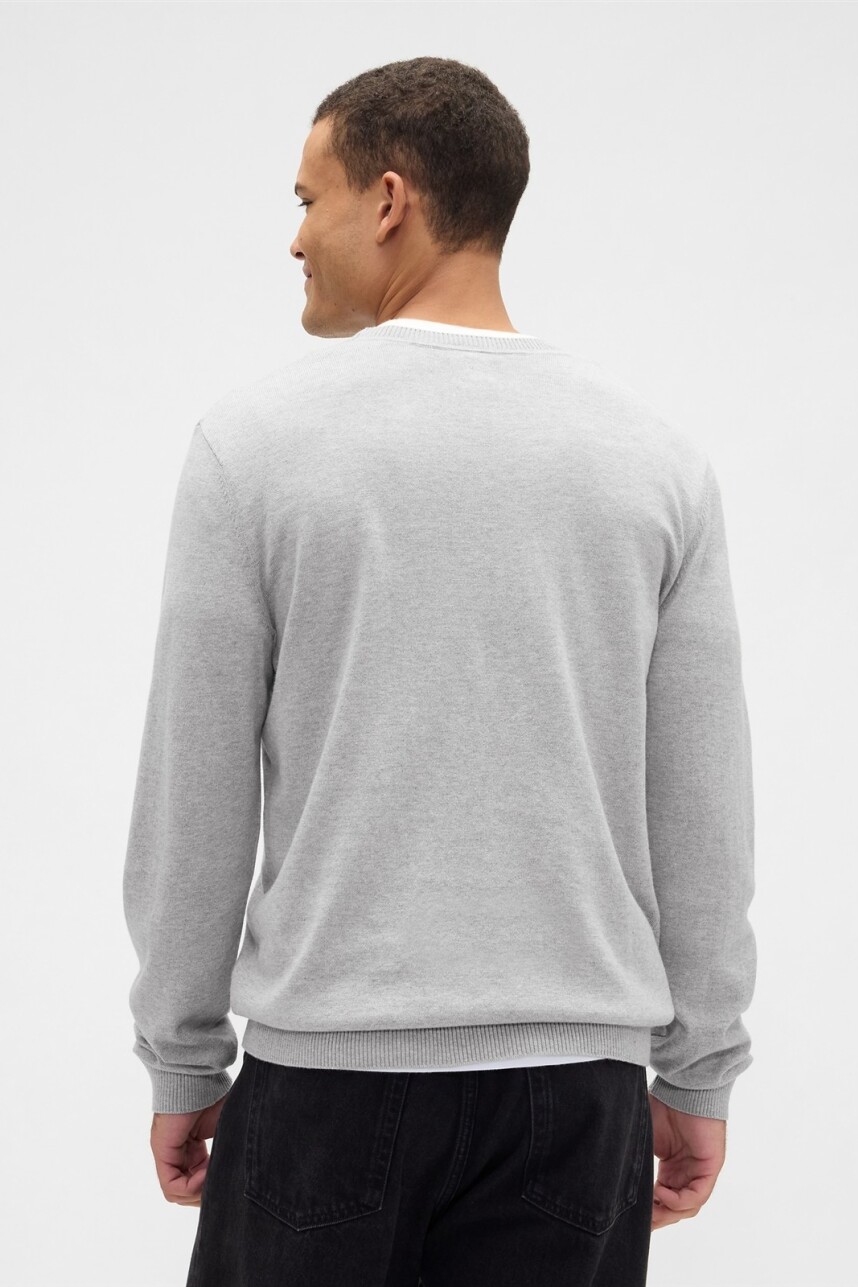 Buzo Algodón Cuello Redondo Hombre B10 Grey Heather