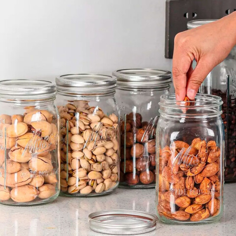 Frasco vidrio Mason hermético 9*16.5 cm Frasco Vidrio Mason Hermético 9*16.5 Cm