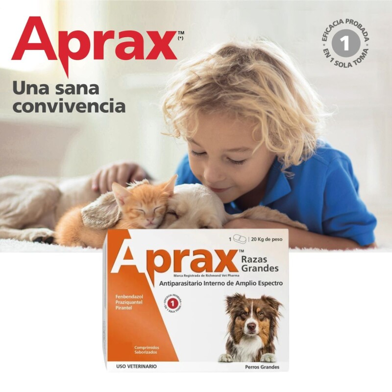 APRAX ANTIPARASITARIO CAJA 60 COMPRIMIDOS SABORIZADOS APRAX ANTIPARASITARIO CAJA 60 COMPRIMIDOS SABORIZADOS