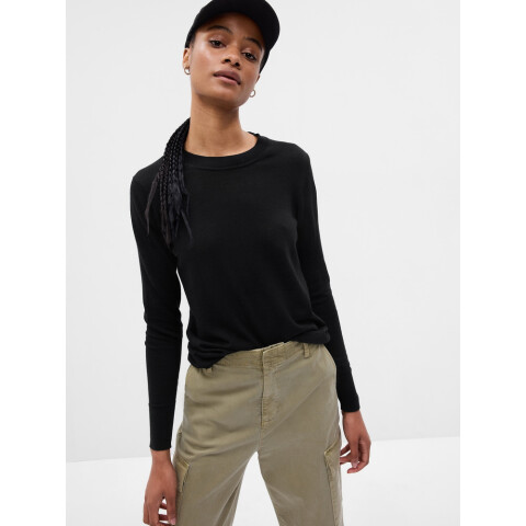 OC MERINO PULLOVER BLACK