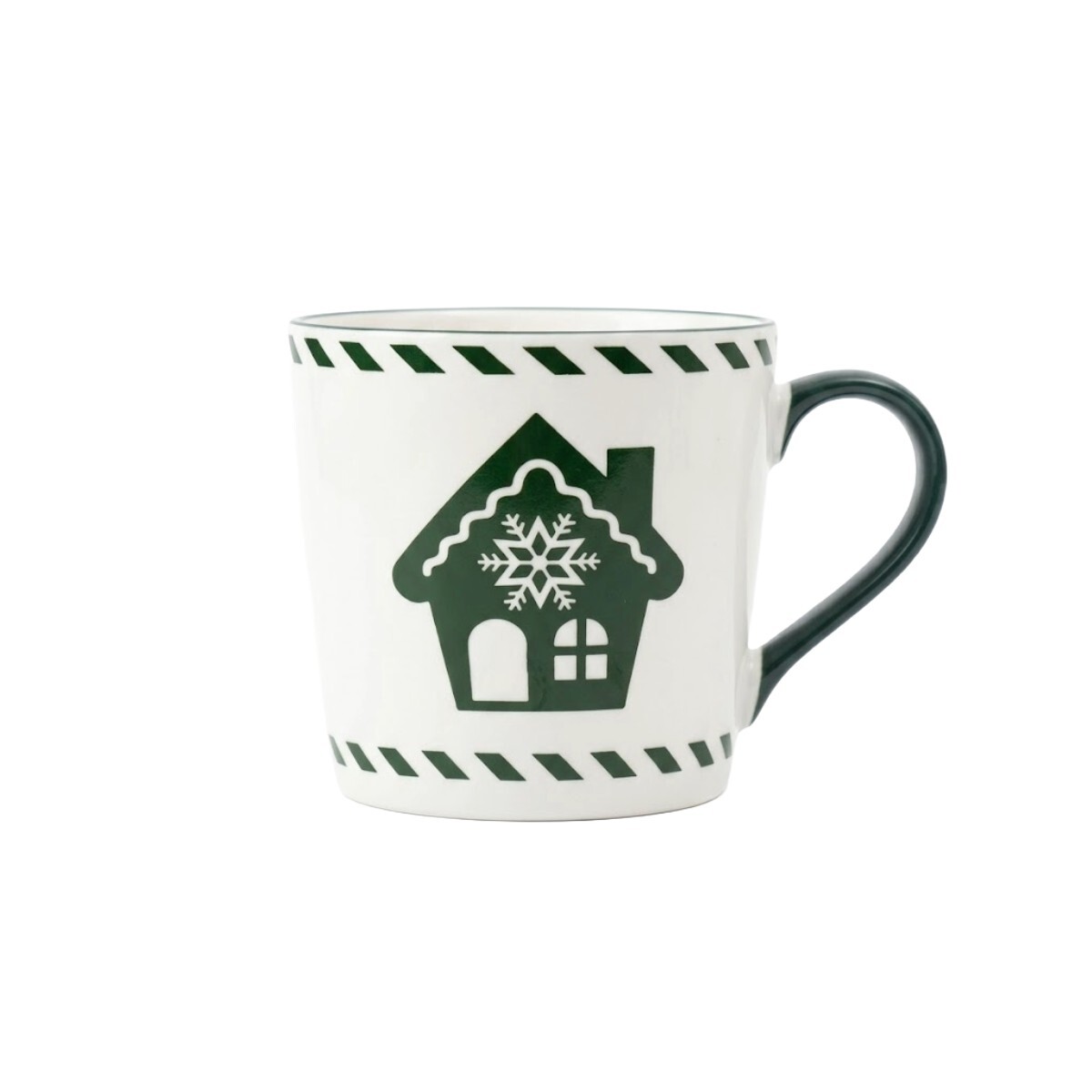 TAZA CERAMICA VERDE DIS NAV 10X9CM 