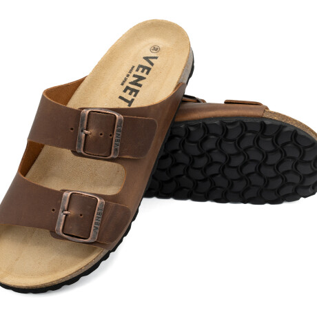 SANDALIAS VENET - CUERO PARIS TOSTADO