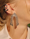 Aros Colgantes Largos Strass Aros Colgantes Strass - Cristal