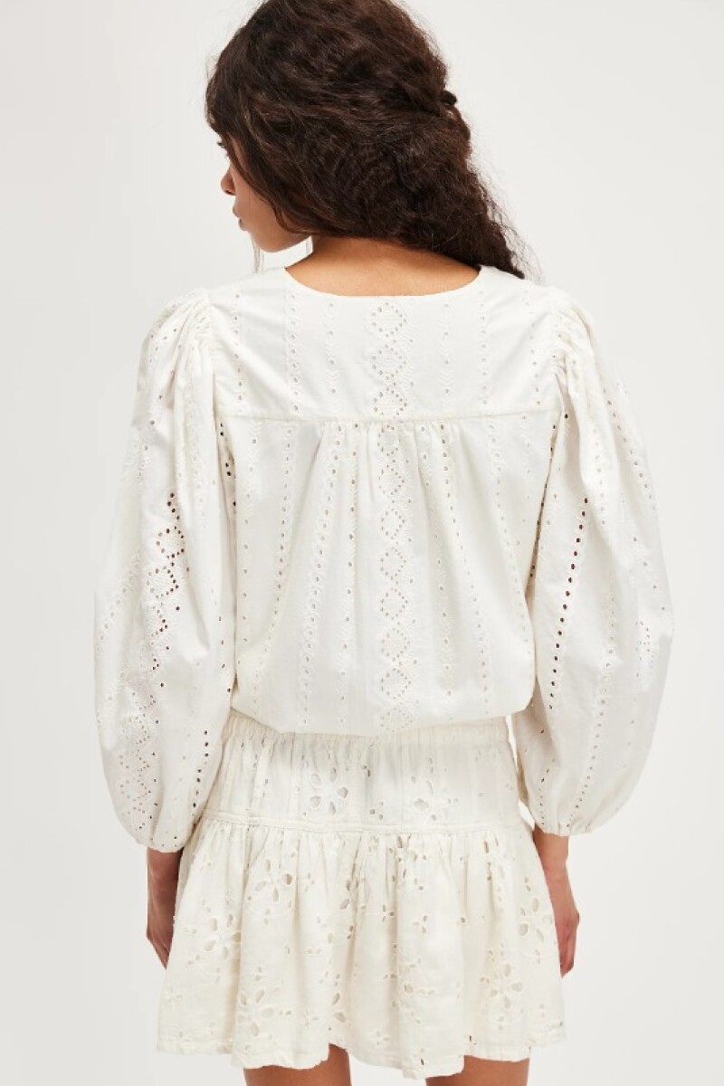 ROSELLE EYELET MINI Marfil