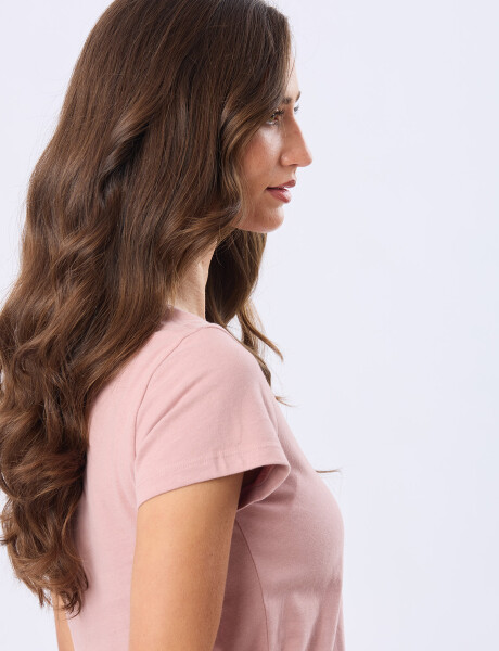 REMERA BÁSICA DE ALGODÓN Rosado