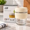 Vaso vidro con protector silicona y tapa 320 ml Vaso vidro con protector silicona y tapa 320 ml