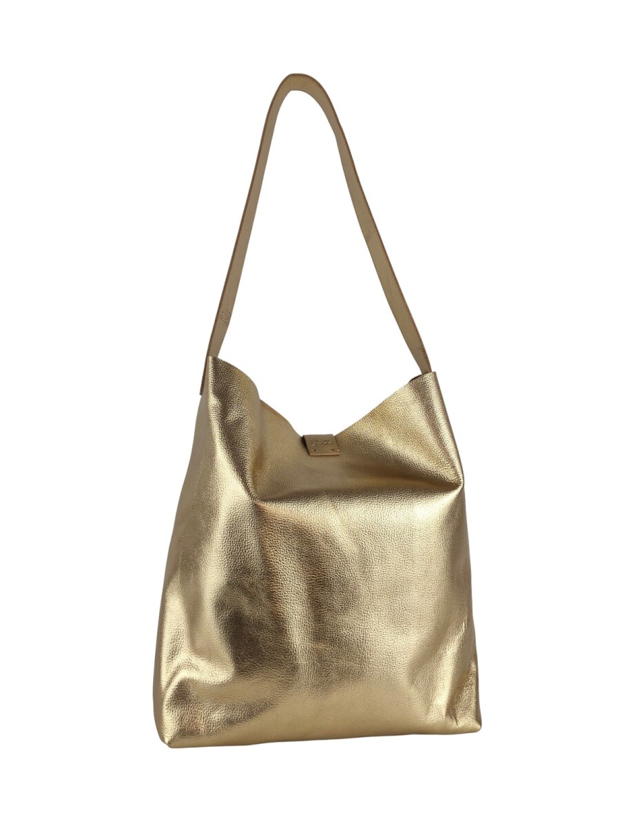 Tote Bag de cuero - Dorado 