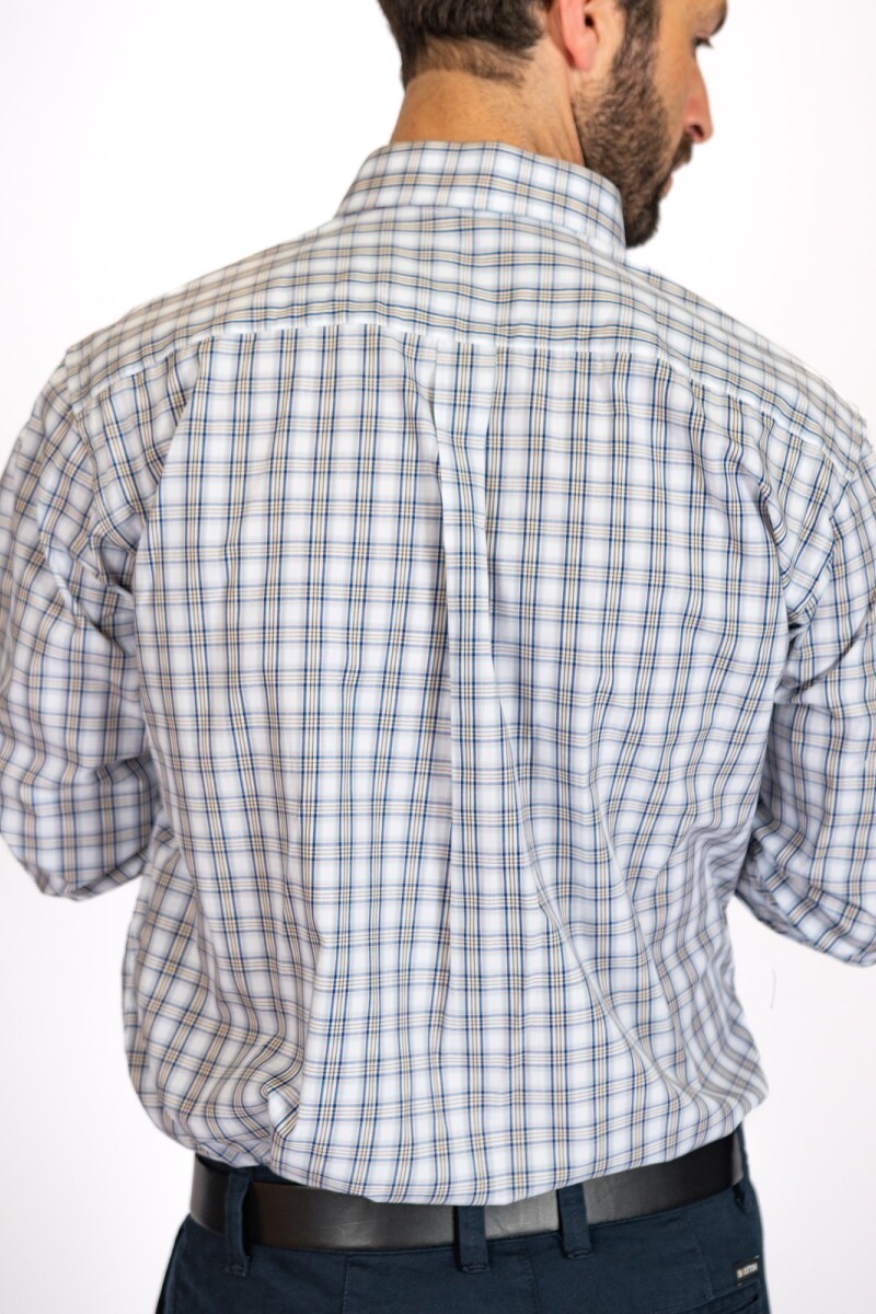 Camisa Escocesa Brixton Azul