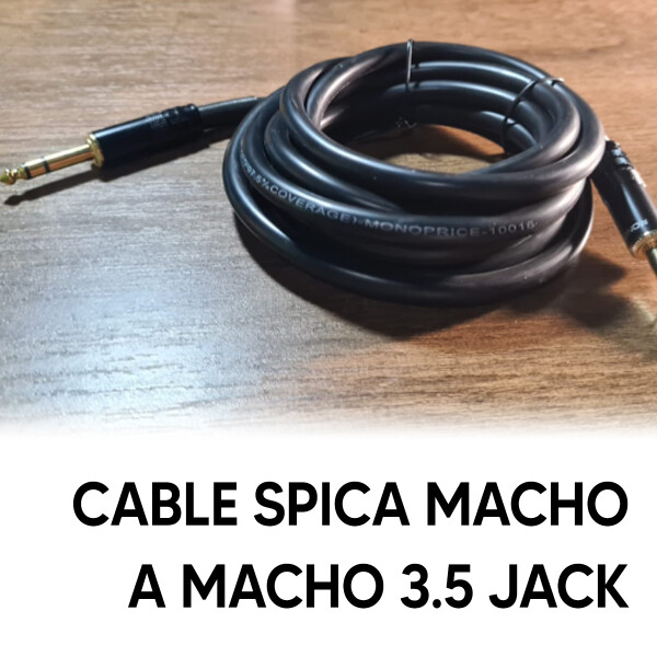 Cable Spica Macho Macho 3.5mm Tipo Jack CABLE SPICA 3.5 MACHO-MACHO CAB102 ***