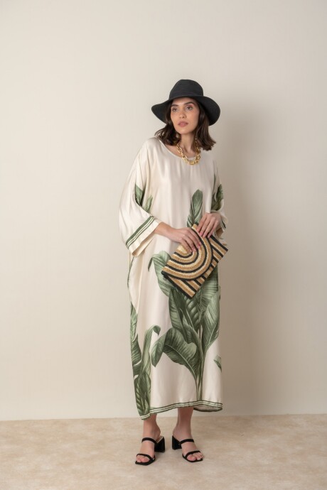 VESTIDO PALMA Verde seco