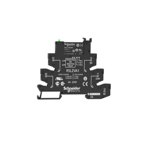 Borne relé c/zócalo led 6A 24V ac/dc TL3410