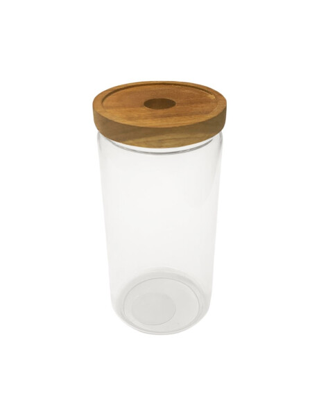 RECIPIENTE BOROSILICATO 850ML TAPA MADERA ACACIA D9XH19CM RECIPIENTE BOROSILICATO 850ML TAPA MADERA ACACIA D9XH19CM