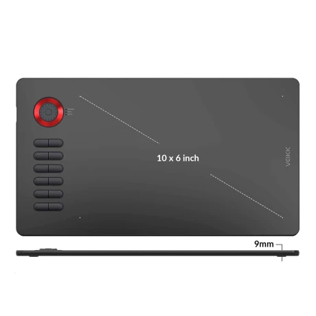 Tableta Digitalizadora Veikk A15pro Ambidiestro 10x6 5080lpi 001