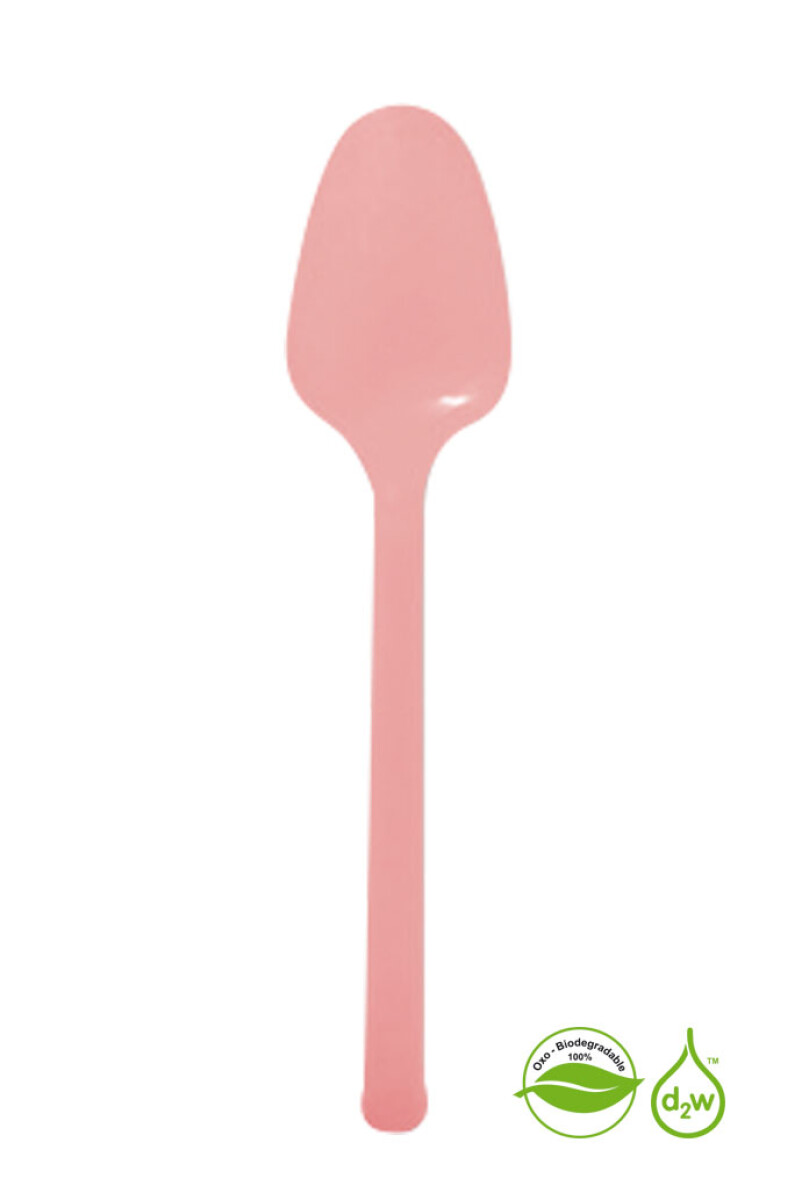 Cuchara Biodegradable x50 Unidades - Rosado 