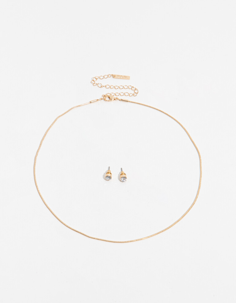 Bijouterie Set Metal Set De Bijouterie - Dorado