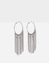 Aros Colgantes Largos Antique Silver Aros Argollas Colgantes Antique - Plateado Antique Silver