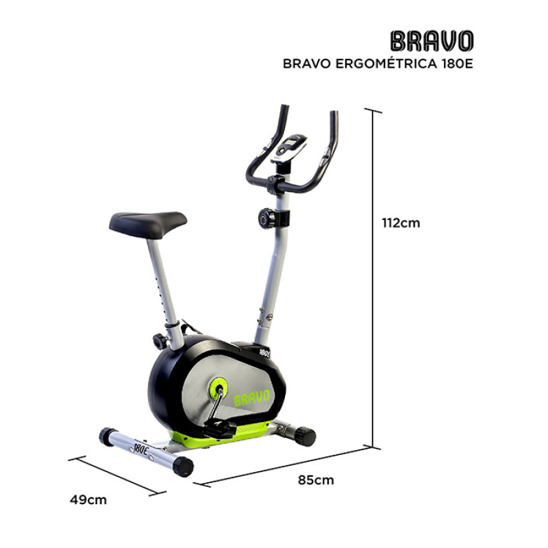 Bicicleta Ergométrica Vertical Bravo 180E Magnética con Monitor y 8 Niveles Bicicleta Ergométrica Vertical Bravo 180E Magnética con Monitor y 8 Niveles