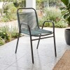 Silla de Jardín Simil Rattan Verde