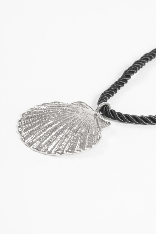 Collar cord dije mar plateado