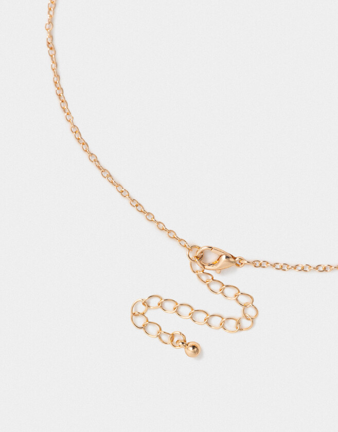 Bijouterie Set Moño Set De Aros Y Cadena Con Moños - Dorado